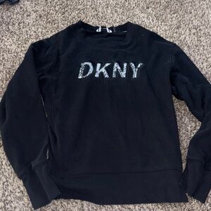 DKNY Black Crewneck Top